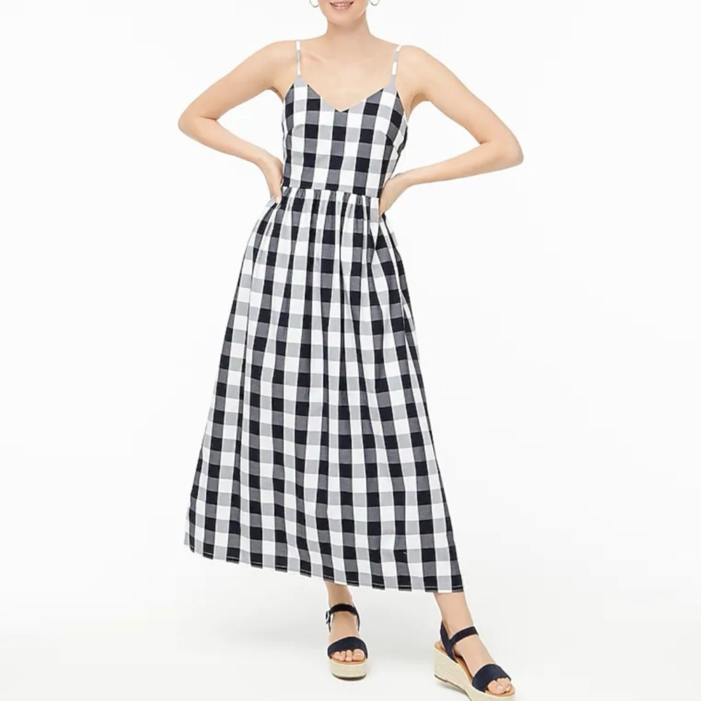 Black and White Checkered Maxi Dress